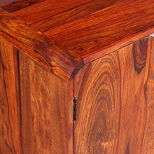FAMIROSA Credenza in Legno Massello di Sheesham 75x35x60 cm