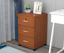 ZXPzZ File Cabinet, Living Comodino-3 Cassetti Comodino Comodino da Tavolo Armadio in Legno Camera da Letto Side Storage-16x16x22 Pollici
