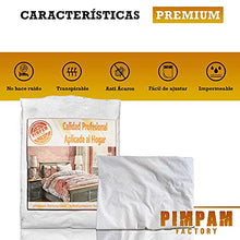 PimPam Factory Pack da 2 Coprimaterasso Impermeabile in Cotone 80x160 cm, Traspirante e Anti Acari, Coprimaterasso Anti Piaghe da Decubito, Coprimaterasso da Letto, Prodotto in Europa. Bianco