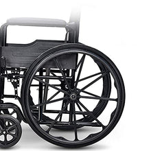 Sedie A Rotelle Leggere per Adulti - Forniture Mediche - Drive Medical Walker - Poggiagambe Sollevabili per Un Comfort Extra, Nero A