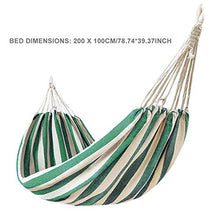 Doppia amaca da appendere sedia in tela a righe, letto a dondolo portatile con borsa per il trasporto per dormitorio, giardino, cortile, amaca da giardino.