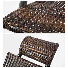 Sedia a Dondolo Pieghevole In Vimini per Esterni, Sdraio per Interni, Sedia a Dondolo Regolabile a Gravità Zero, Reclinabili Vintage per Patio, Piscina, Ponte, Casa, Capacità Di Carico 440 Libbre
