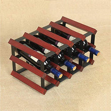 ZfgG Wine Rack Free Standing In Legno E Metallo Acciaio Naturale Legno Cabinet Sul Tavolo Vino Armadio Magazzino Decorazioni Vino Shelf Retro Bottiglie Design Wine Organizer