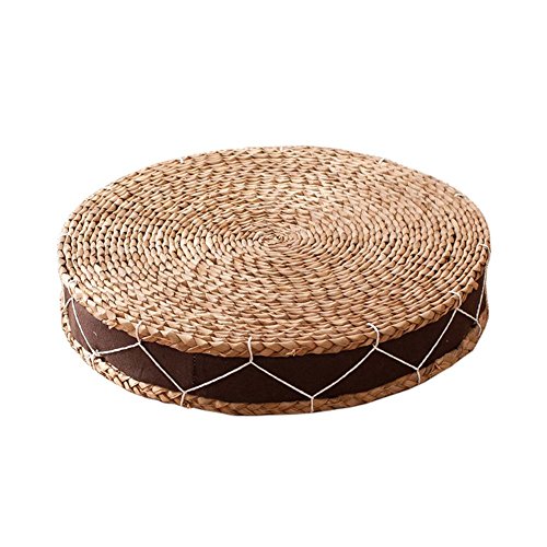 Fancy Pumpkin Tessitura di Paglia a Mano Yoga Piano Cuscino Cuscino di Seduta Cuscini ZA-Zen Mat, A