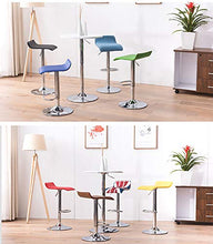 Sgabelli da bar girevoli regolabili SHPEHP, sgabello da bar girevole moderno Airlift imbottito in pelle PU con schienale, seduta ergonomica moderna con base in metallo-white