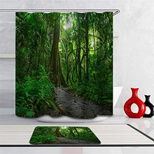 LIYAN Combinazione Bagno. Immagini Chiare E Colori Vivaci Rendono Il Tuo Bagno Pieno di Vita. Accessori da Bagno. Foresta Verde.