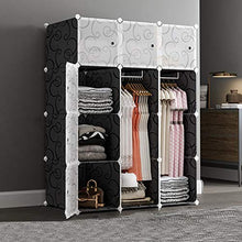 Rollsnownow - Armadietto portatile per armadio, con ante e asta per appendere vestiti, scarpe, accessori, metallo, 111x47x147cm