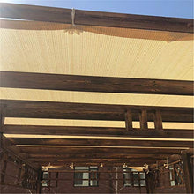 Beige Sabbia Tenda da Sole Vela Rettangolo Tettoia Tenda in Tessuto Schermo in Tessuto, Blocco UV Resistente Ai Raggi UV Heavy Duty Commerciale E Residenziale, Posto Auto Coperto per Patio,1m*4m
