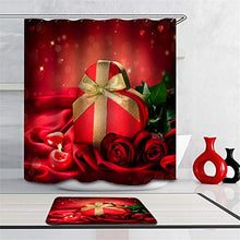 LIYAN Combinazione Bagno. Immagini Chiare E Colori Vivaci Rendono Il Tuo Bagno Pieno di Vita. Accessori da Bagno. Regalo. Rosa Rossa. Amore.