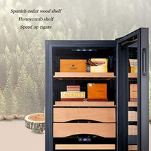 Umidificatori Humidor Costante Di Temperatura E Umidità Cigar Cabinet Idratante Sportello Dell'auto Singolo Costante Temperatura Di Frigorifero Costante Temperatura E Umidità Possono Tenere 400 Sigari