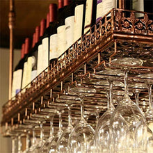 Portabottiglie da Vino Squisito Supporto da Appendere per Bottiglia di Vino Regolabile in Altezza a soffitto Supporto in Vetro per Vetro in Ferro in Metallo Supporto per Bicchieri in Vetro Portabicc