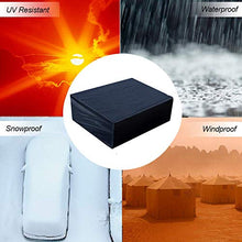 Fodere per mobili da giardino impermeabili 150x150x75cm, fodere per mobili da esterno, fodere per tavoli e sedie da patio rettangolari, impermeabili resistenti durevoli, anti-UV, set di coperture