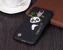 Custodia Cover LG K10 2017 Silicone,Ukayfe Ultraslim Case in TPU Nero Custodia Morbida Soft Protettiva Custodia Brillantini Resistente ai Graffi Antiscivolo Case Antiurto per LG K10 2017-Bamboo Panda