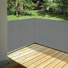 Ziligengsheng Balkon Sichtschutz Grau Balkonumspannung Windschutz Wetterfest Blickdichte 100% Privatsphäre UV-Schutz Sichtblende Balkonstoff für Balkon zaun Terrassen Garten Swimming Pool 85x600cm