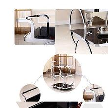 YIN YIN Carrello per ripiani Carrello for ripiani, cremagliera in acciaio inossidabile club di fascia alta for ristoranti di hotel conveniente mobile di moda semplice, 2 colori ， 65X45X80CM Carrello a