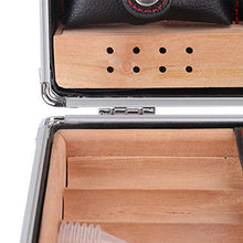 Taidda humidor, Custodia per sigari custodia in alluminio rivestita di cedro per sigari con custodia in umido di cedro Scatola regalo portatile per viaggi di famiglia all'aperto