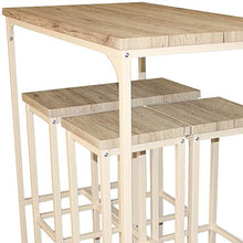 yelloo MOD. RICCIONE Set Tavolo Bar e 4 SGABELLI Beige 110x66xH110 Mobili Cucina