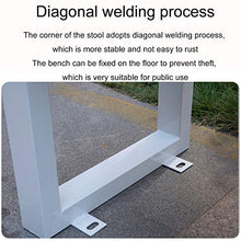 Panchina da giardino per esterni, sedia per il tempo libero del parco, panchine per patio in legno resistenti alle intemperie, panchine decorative per terrazze con prato per 2-3 persone