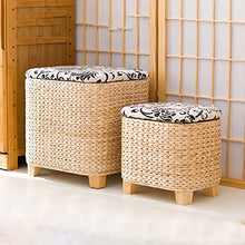 Fußhocker Bentwood - Poggiapiedi Rotondo in Legno Massiccio, Legno, A1, 40 * 34 * 45CM