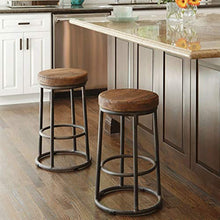 Sgabello da bar in ferro per il tempo libero, sedia da bar in legno massello, sedia da caffè moderna (dimensioni: 45 cm)