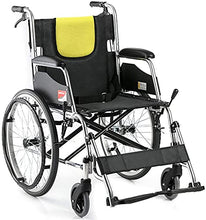 Carrozzine Leggere Pieghevoli - Pieghevoli Carrozzina Semovente Leggera per Disabili E Anziani - Braccioli E Poggiapiedi Fissi - Cintura di Sicurezza A