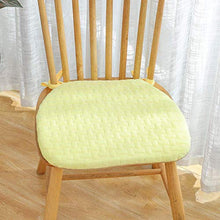 XHNXHN Cuscini per sedie da Pranzo in Velluto, Cuscini per sedili Tatami Caldi per Interni Esterni Antiscivolo Imbottiti per sedie Traspiranti Giallo B 16x17 Pollici * 4