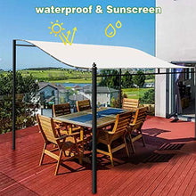 Fuguzhu - Gazebo per barbecue in tela 420D, impermeabile, copertura superiore per tetto da esterni, cortile (non incluso supporto in acciaio) (3 x 2,6 m)