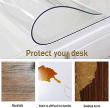 EUUHJK Telo Protettivo per Tavolo in PVC, Impermeabile, Trasparente, per Proteggere la tovaglia (Color : Thickness-1.5mm, Size : 100 * 100cm)