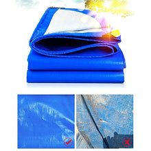 HZWLF Tela Cerata Resistente Impermeabile all'aperto, Tela Cerata della Copertura dell'isolamento Termico della Protezione Solare di plastica del PE per Il Campeggio all'aperto Blu, A, 3.8X4.8M