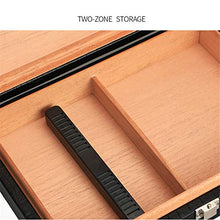 Scatola Di Sigari Portatile Humidor Con Umidificatore e Igrometro - Humidor Desktop 25 - Scatola Di Sigari Da Viaggio Humidor