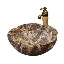 Yxx max -Lavabo Lavatoio Camera da Bagno, Ceramica for Usi Domestici Arte del Bagno lavandino Piazza Contro Bacino (42x15cm) Lavandino del lavabo