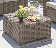 Keter California Tavolo da Esterno in Rattan 68 X 69 X 35 Centimetri, Cappuccino