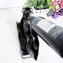 YUXIwang Statua di Cremagliere creative vino, artigianato del ferro, decorazioni for la casa, gesti bere, fatti a mano scultura Bottle Holder Vino contenitore decorazione domestica del mestiere del fe