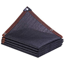 WQZF Rete Ombreggiante Telo Coprente Tessuta Tessuto Ombra Rettangolo Nero,Isolamento Solare Giardino Piscina Coperta Parasole Tenda Estern Giardino Frangivista,5x6m(16 * 20ft)