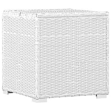 Tidyard Lettino Prendisole Reclinabile con Tavolino in Polyrattan Bianco,Sedia a Sdraio Prendisole da Giardino Rclinabile in Rattan,Lettino da Sole Singolo,Lettino da Piscina Patio 195x60x31 cm