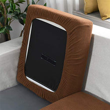GYHH Copriseduta Divano Elasticizzato Copri Cuscini Divano,Tessuto A Quadri Jacquard Spandex?1/2/3/4 Posti Universale Super Morbido (Light Coffee,3 Seater)