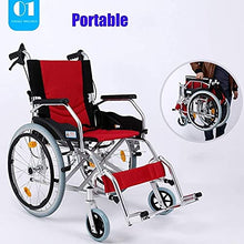 Carrozzine Semoventi, Trasportabili da Viaggio, Pieghevoli da Viaggio Leggero Lega di Alluminio Semovente Trolley da Viaggio per Disabili/Anziani Trolley per Scooter per Anziani/Disabili A