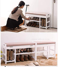 YANG 2 Livello del Pattino tormenta Cambio di Scarpe Panca Bagagli Petto Imbottito Poggiapiedi Ottomana Guardaroba Dressing Table Sgabello Carico 250kg (Size : L/64CM)