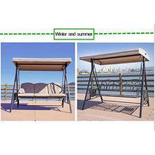 SWEET Panchina per Esterni, Amaca da Giardino, sedie da Giardino, sedute per Esterni Panchina per Esterni Resistente con Copertura in Metallo, Struttura in Metallo, per Esterno, terrazza
