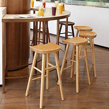 XHCP Bancone da Cucina Sgabelli da Bar Sgabello da Bar in Legno con poggiapiedi Seggiolone Casual Moderno per la casa per bancone Caf & eacute; Kitchen Breakfast Pub, 3 Colori - (altezz