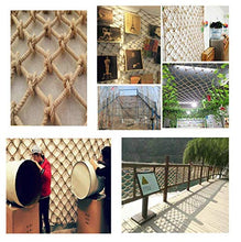 WaiMin Rete Multifunzionale Intrecciata a Mano in Corda di Canapa Rete da soffitto Rete da Recinzione Rete di Sicurezza Balcone for Bambini Rete di Sicurezza for Scale Rete divisoria for Interni Rete