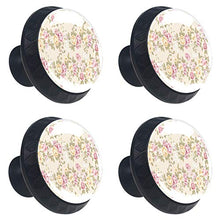 Bouquet di rose 4 PCS Pomelli per Porta, Pomolo per Mobile, Pomelli per Mobili con Viti, Maniglia per Armadietto, Pomelli per Porta, Pomelli per Cassetti per Porta, Armadio, Cassetto e Credenza
