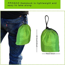 PPOGOO Campeggio Amaca 270x140CM 300KG in Nylon Leggero Amaca per Escursioni Campeggio Viaggi e Cantiere