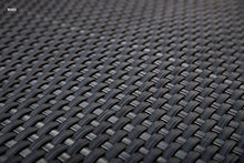 Sellon24 Polyrattan Balkonverkleidung Sichtschutz Balkonsichtschutz anthrazit braun weiß schwarz Kupfer grün Meterware Balkonbespannung 17,49€ / Quadratmeter (H 110cm, RD03 - anthrazit)