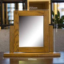 LLG Household Items& Europeo Semplice Legno Creative Desktop Portatile ad Alta Definizione Specchio Cura della Pelle rasatura e Viaggi