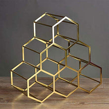 CYQ Portabottiglie per Vino Decorazione per portabottiglie in Metallo per Uso Domestico Portabottiglie per Vino Portabottiglie per Bar 35x34x17cm Portabottiglie per Vino Rosso