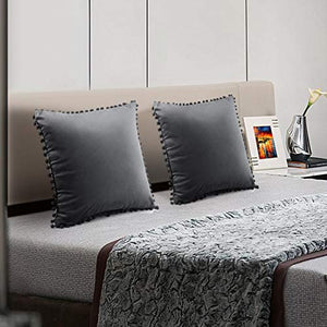 EASY EAGLE Federe in Velluto Copricuscini Decorativi Fodere Quadrate per Cuscino per Divano Casa, 45X45cm, Confezione da 2
