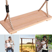Sedia a dondolo in legno addensato da appendere, altalena da giardino con forte corda regolabile per adulti e bambini