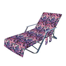 Copertura pieghevole per sedia da spiaggia con anguria per piscina, lounge e chaise, con tasche laterali, per piscina, hotel, giardino, crociera, 75 x 210 cm