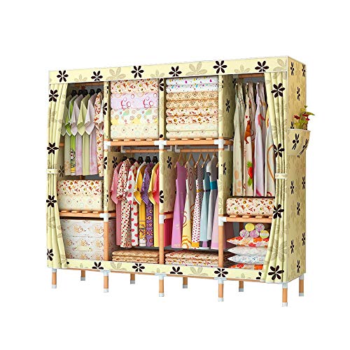 NXYJD Tessuto Armadio può Essere bloccato su Tela Pieghevole Armadio, Hanging Tessile Pieghevole Non Tessuta